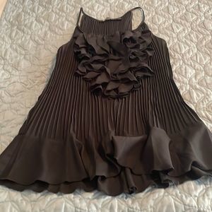 Black, sleeveless, blouses, size large